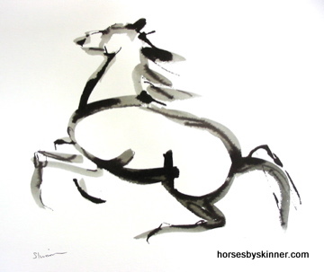Original Equestrian Art. Deborah Skinner